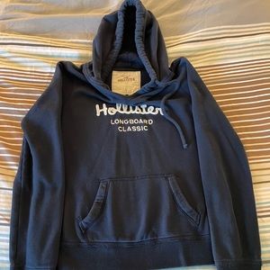 Hollister Navy hooded sweatshirt